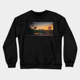 Couple meets the sunset together Crewneck Sweatshirt